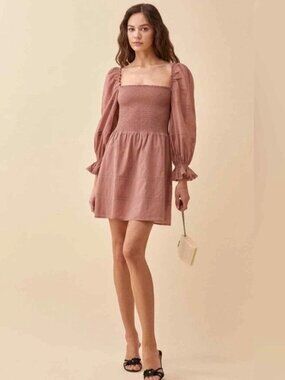 Reformation Dunes Dress in Praline Size 6